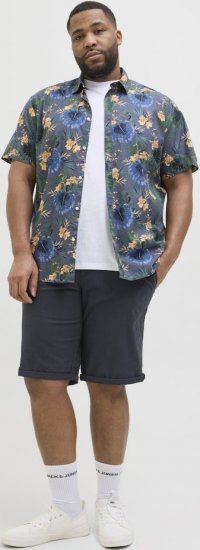 Jack & Jones Marco Erik Chino Shorts Navy Blazer - Pantaloni scurți - Pantaloni Scurți Mărimi mari Bărbați 