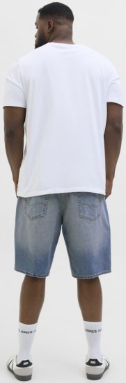 Jack & Jones Alex Original SQ171 Shorts Blue Denim - Pantaloni scurți - Pantaloni Scurți Mărimi mari Bărbați 