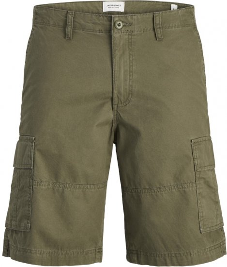 Jack & Jones Cole Mateo Cargo Shorts Olive Night - Pantaloni scurți - Pantaloni Scurți Mărimi mari Bărbați 