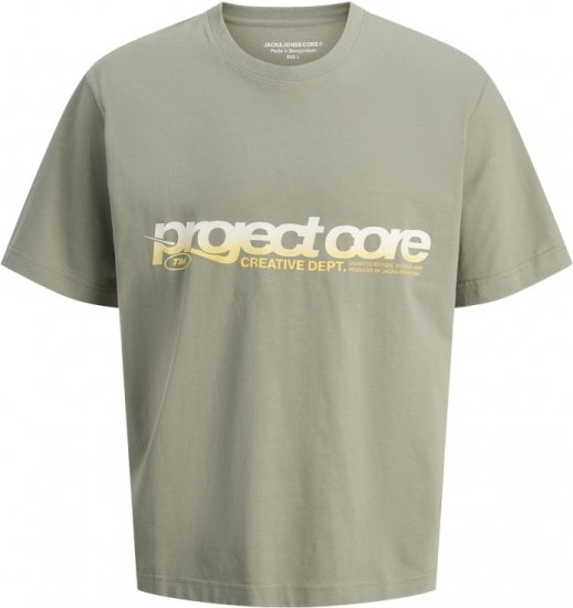 Jack & Jones Project Core Loose Fit Summer T-Shirt Light Grey - Tricouri - Tricouri Bărbați Mărimi Mari