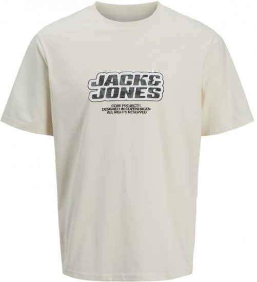 Jack & Jones Lido Core Front Print T-Shirt Yellow - Tricouri - Tricouri Bărbați Mărimi Mari