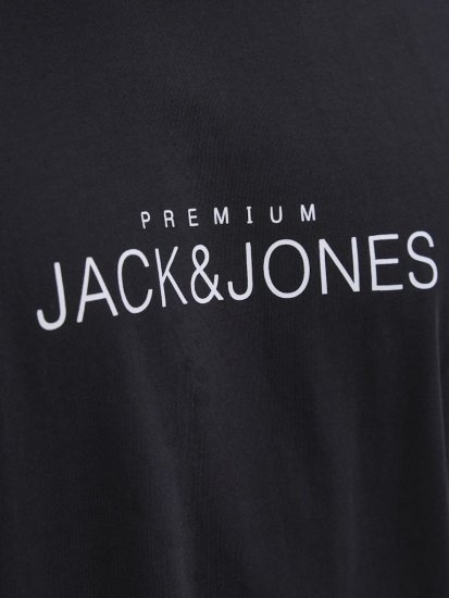 Jack & Jones Lavance Crew Neck T-Shirt Black Beauty - Tricouri - Tricouri Bărbați Mărimi Mari