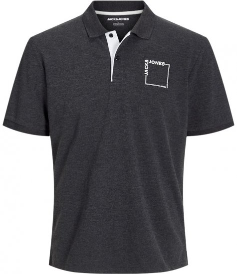 Jack & Jones Verner Short Sleeve Polo Black - Tricouri polo - Tricouri Polo Bărbați Mărimi Mari