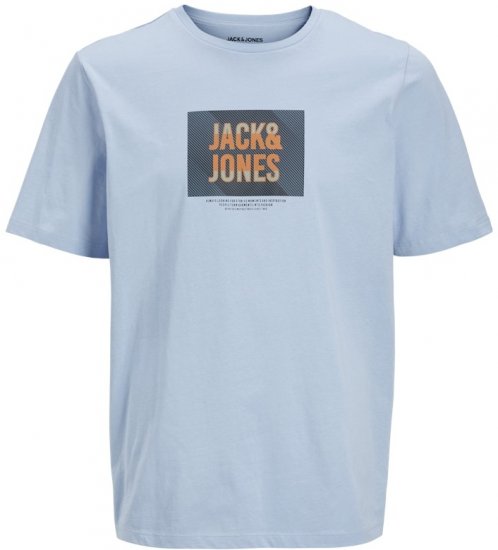 Jack & Jones Hudson Crew Neck T-Shirt Chambray Blue - Tricouri - Tricouri Bărbați Mărimi Mari