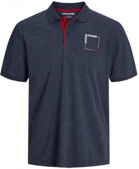 Jack & Jones Verner Short Sleeve Polo Dark Blue - Tricouri polo - Tricouri Polo Bărbați Mărimi Mari