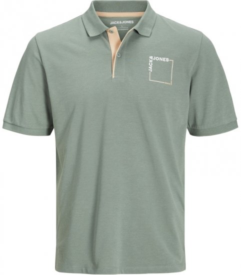 Jack & Jones Verner Short Sleeve Polo Iceberg Green - Tricouri polo - Tricouri Polo Bărbați Mărimi Mari