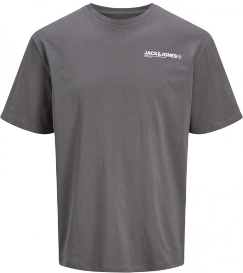 Jack & Jones Hawaii Crew Neck T-Shirt Grey - Tricouri - Tricouri Bărbați Mărimi Mari