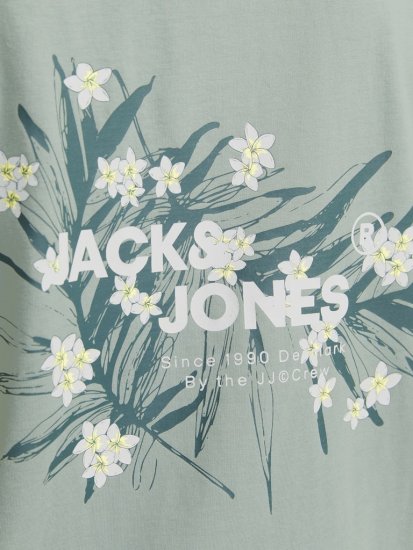 Jack & Jones Hawaii Crew Neck T-Shirt Iceberg Green - Tricouri - Tricouri Bărbați Mărimi Mari