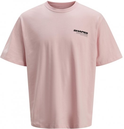 Jack & Jones Fold Crew Neck T-Shirt Tickled Pink - Tricouri - Tricouri Bărbați Mărimi Mari