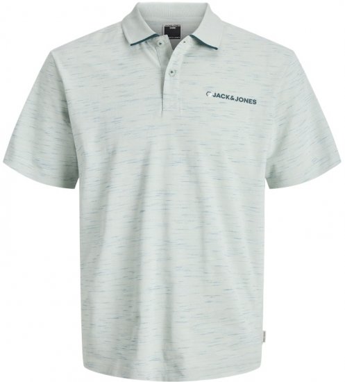 Jack & Jones Logan Polo Shirt Aqua Grey - Tricouri polo - Tricouri Polo Bărbați Mărimi Mari
