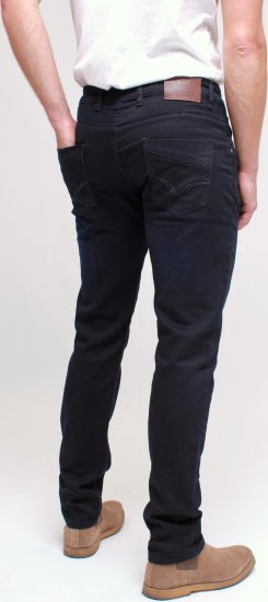 Kam Jeans Jacob Knitted Denim Reg Fit Jeans Blue-Black - Blugi & pantaloni - Blugi & Pantaloni Bărbați Mărimi Mari