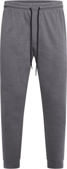 Kam Jeans 240 Textured Interlock Jog Pants Charcoal - Pantaloni trening - Pantaloni Trening Bărbați Mărimi Mari