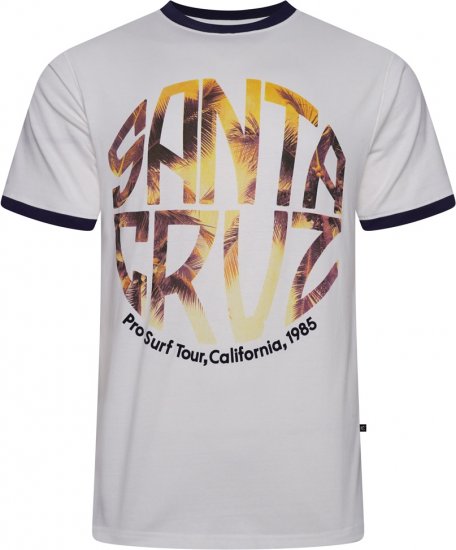 Kam Jeans 5767 Santa Cruz T-Shirt Snow White - Tricouri - Tricouri Bărbați Mărimi Mari
