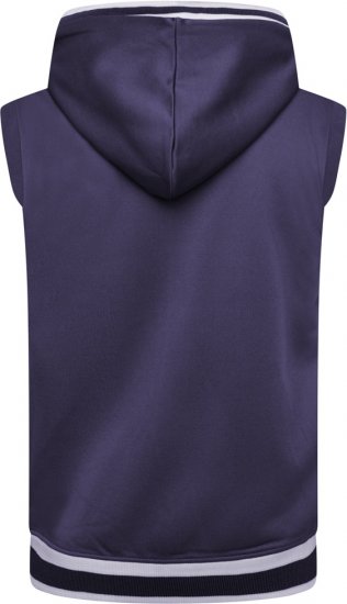 Kam Jeans TS005 Retro Tracky Set (Shorts/Sleeveless Hoodie) Navy - Treninguri - Treninguri Bărbați Mărimi Mari