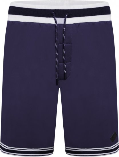 Kam Jeans TS005 Retro Tracky Set (Shorts/Sleeveless Hoodie) Navy - Treninguri - Treninguri Bărbați Mărimi Mari