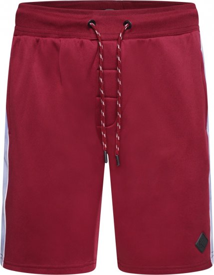 Kam Jeans TS006 Retro Pannelled Tracky Set (Shorts/Sleeveless Hoodie) Red - Treninguri - Treninguri Bărbați Mărimi Mari