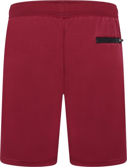 Kam Jeans TS006 Retro Pannelled Tracky Set (Shorts/Sleeveless Hoodie) Red - Treninguri - Treninguri Bărbați Mărimi Mari