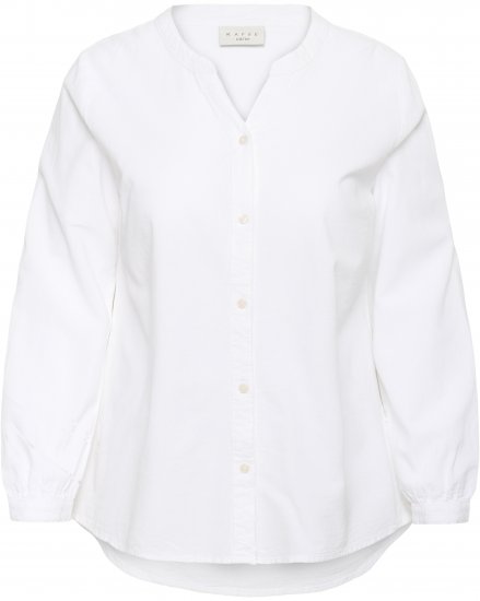 Kaffe Curve Nana Cămașă cu mânecă lungă Alb - Bluze & tunici - 