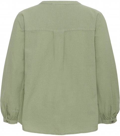 Kaffe Curve Nana Cămașă cu mânecă lungă Verde - Bluze & tunici - 