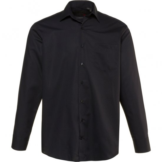 JP1880 Shirt Business Modern Fit Long Sleeve Non-Iron Black TALL - ÎMBRĂCĂMINTE BĂRBAȚI MT-6XLT - Tall dimensiuni bărbați