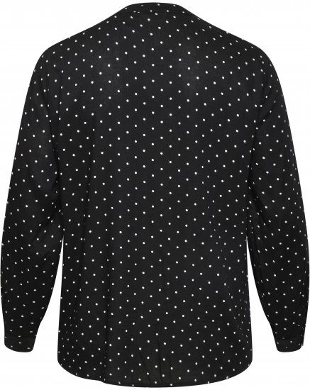 Kaffe Curve Joy Bluză Negru/Alb Cu Buline - Bluze & tunici - 