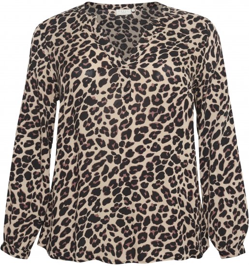 Kaffe Curve Mirta Tilly Bluză Print Leopard - Bluze & tunici - 