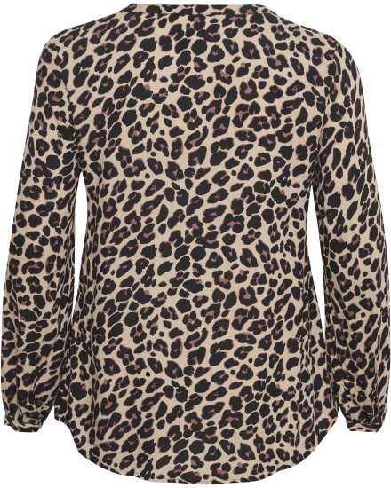 Kaffe Curve Mirta Tilly Bluză Print Leopard - Bluze & tunici - 