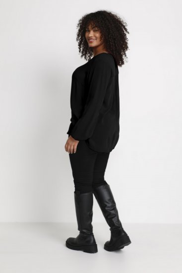 Kaffe Curve Ami Mânecă lungă Bluză Negru intens - Tricouri - 