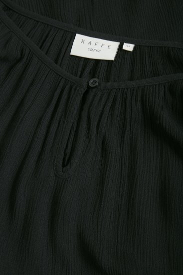 Kaffe Curve Ami Mânecă 3/4 Tunic Negru intens - Tricouri - 