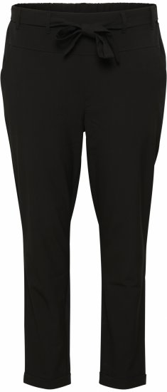 Kaffe Curve Jia Pantaloni cu curea Negru intens - Blugi & Pantaloni pentru Femei Mărimi Mari – Plus Size - 