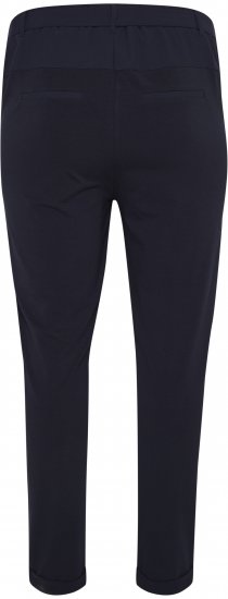 Kaffe Curve Jia Pantaloni cu curea Bleumarin miezul nopții - Blugi & Pantaloni pentru Femei Mărimi Mari – Plus Size - 