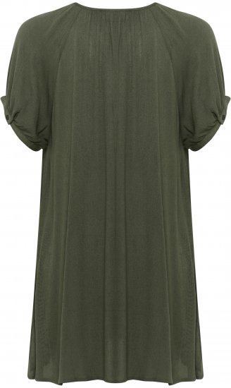 Kaffe Curve Ami Mânecă scurtă Tunic Frunză de viță - Tricouri - 