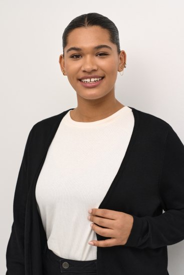 Kaffe Curve Farsia Cardigan Negru intens - Pulovere & hanorace - 