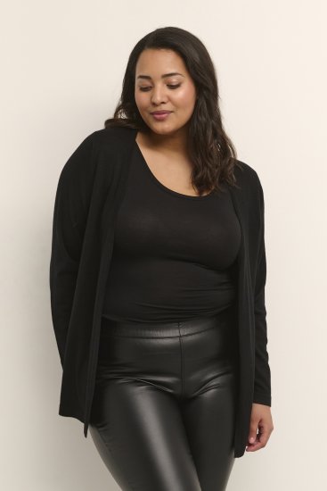 Kaffe Curve Farsia Cardigan Negru intens - Pulovere & hanorace - 