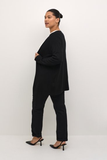 Kaffe Curve Farsia Cardigan Negru intens - Pulovere & hanorace - 
