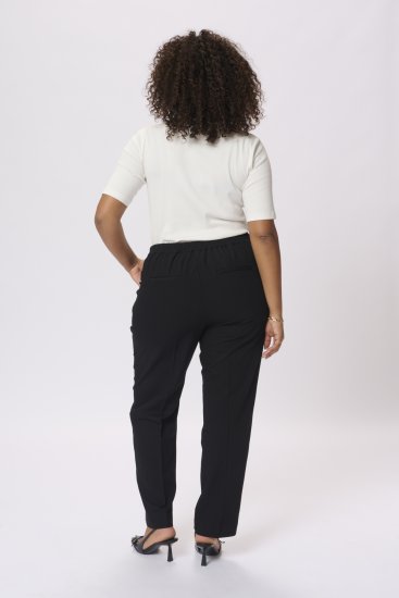 Kaffe Curve Sakira Pantaloni lungi Negru intens - Blugi & Pantaloni pentru Femei Mărimi Mari – Plus Size - 