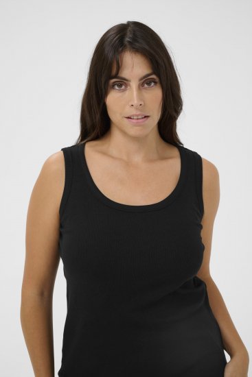 Kaffe Curve Carina Maiou Negru intens - Tricouri - 