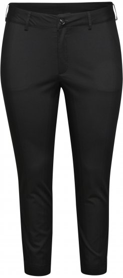 Kaffe Curve Leana Pantaloni Chino 7/8 Negru Profund - Blugi & Pantaloni pentru Femei Mărimi Mari – Plus Size - 