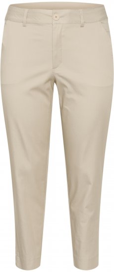 Kaffe Curve Leana Pantaloni Chino 7/8 Gri Pană - Blugi & Pantaloni pentru Femei Mărimi Mari – Plus Size - 