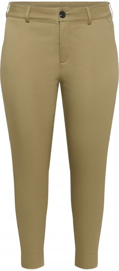 Kaffe Curve Leana Pantaloni Chino 7/8 Stejar Pietrificat - Blugi & Pantaloni pentru Femei Mărimi Mari – Plus Size - 
