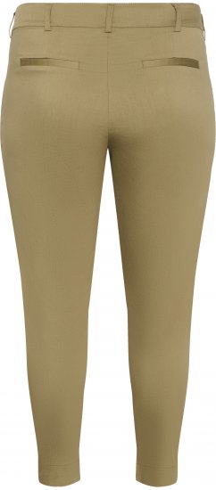 Kaffe Curve Leana Pantaloni Chino 7/8 Stejar Pietrificat - Blugi & Pantaloni pentru Femei Mărimi Mari – Plus Size - 