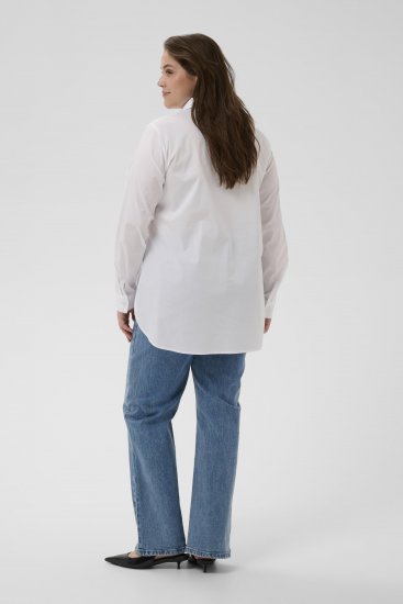 Kaffe Curve Laina Shirt Optical White - Cămăși - 
