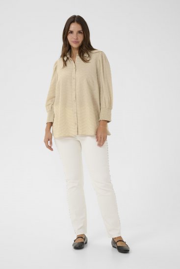 Kaffe Curve Penelopia Shirt Feather Grey - Cămăși - 