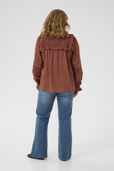 Kaffe Curve Jessa Shirt Henna Brown - Bluze & tunici - 