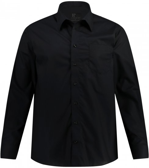 JP1880 Comfort Fit with Chest Pocket Shirt TALL Black - TALL cămăși - 