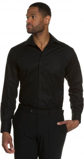JP1880 Comfort Fit with Chest Pocket Shirt TALL Black - TALL cămăși - 