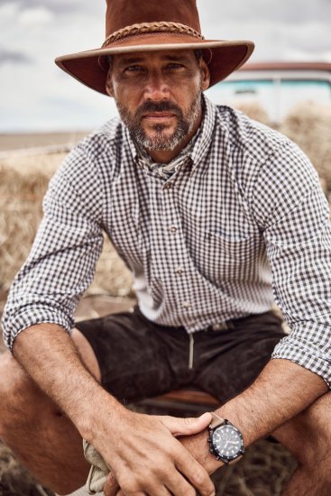 JP1880 Shirt Checked Traditional Long Sleeve Olive Green - Ținute de sărbătoare - Ținute de sărbătoare – Pentru a sărbători cu stil și confort