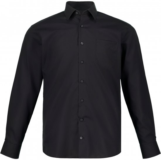 JP1880 Shirt Business Kent Collar Long Sleeve Black TALL - ÎMBRĂCĂMINTE BĂRBAȚI MT-6XLT - Tall dimensiuni bărbați
