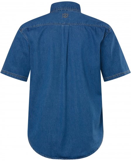 JP1880 Shirt Denim Short Sleeve Blue TALL - ÎMBRĂCĂMINTE BĂRBAȚI MT-6XLT - Tall dimensiuni bărbați