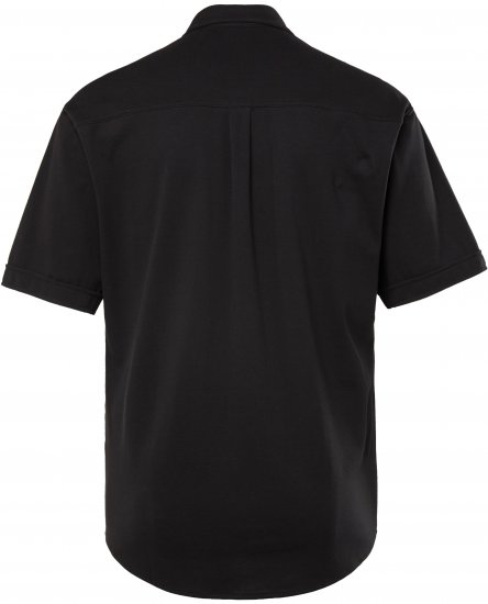 JP1880 Shirt Pique Flexnamic Short Sleeve Black TALL - ÎMBRĂCĂMINTE BĂRBAȚI MT-6XLT - Tall dimensiuni bărbați